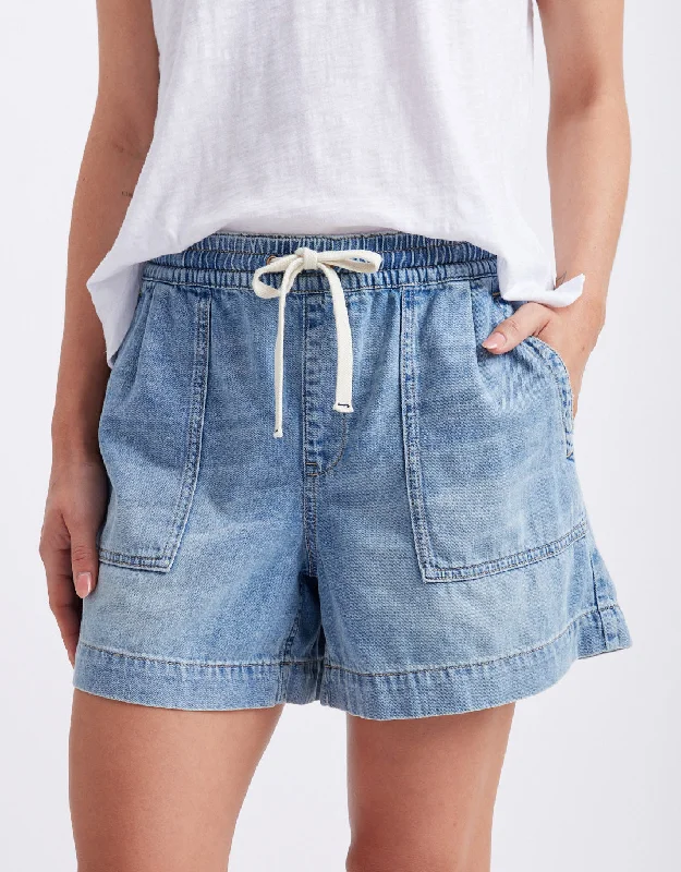 Coco Denim Short - Mid Wash Classic Blue Denim