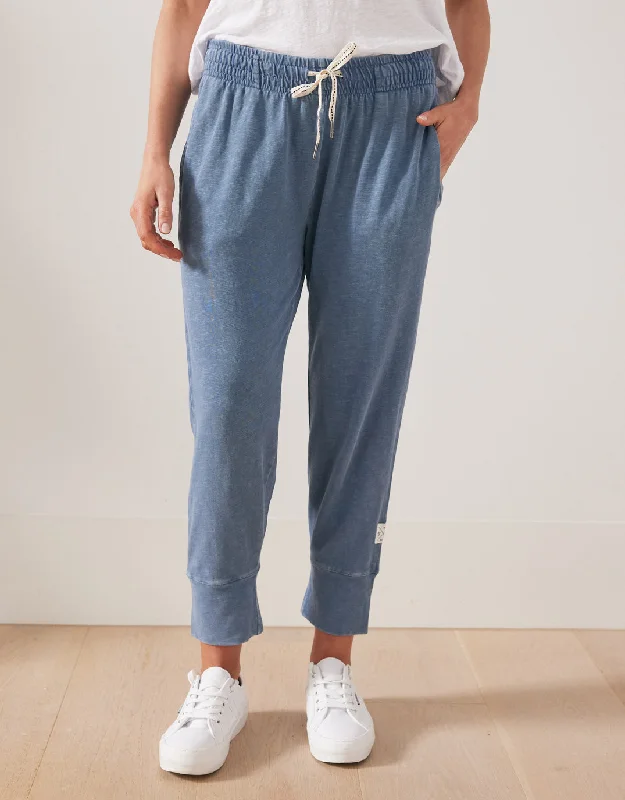 Washed 3/4 Brunch Pants - Denim Full Denim Skirt