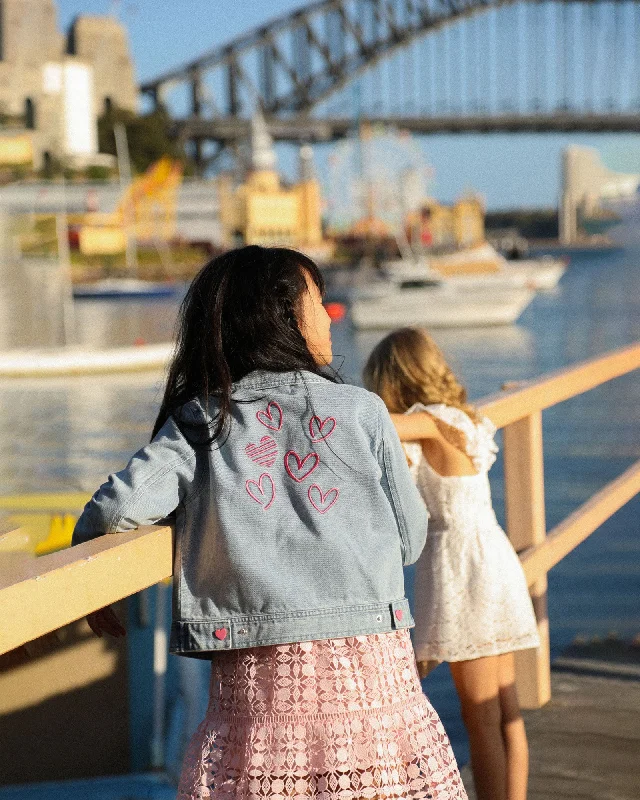 Sweet Like Me Denim Jacket | Girl | Stonewash Simple Denim Skirt