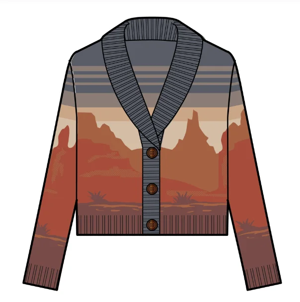 Women's Pendleton Western Scenic Cardigan