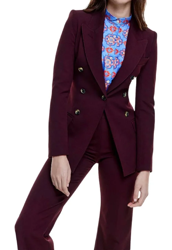 Not A Db Blazer In Plum Casual Blazer Style