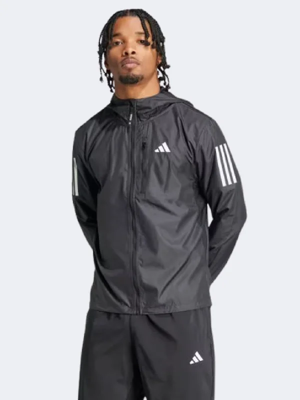 Adidas Own The Run Men Running Jacket Black Women's North Face jackets