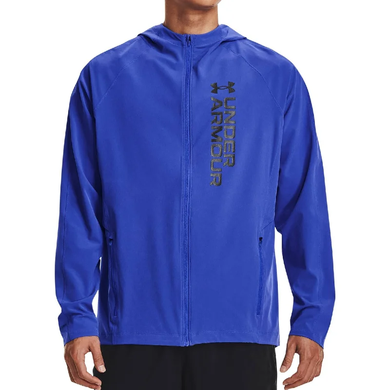 Under Armour OutRun The Storm Mens Running Jacket - Blue Women's insulated jackets