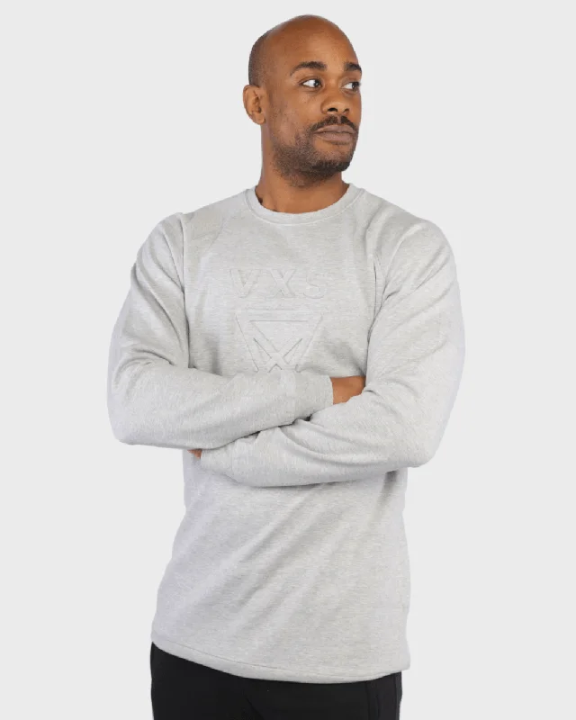 Embossed Jumper [Grey] Simple Pullover Sweater