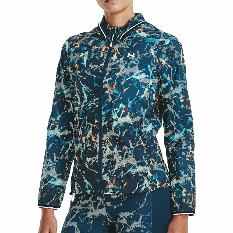 Under Armour Storm OutRun The Cold Womens Running Jacket - Blue Women's designer jackets