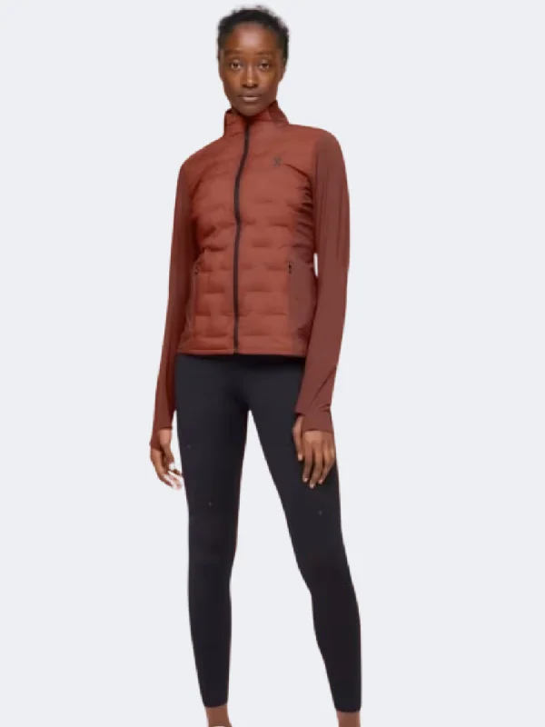 On Climate Women Running Jacket Auburn/Ruby Best women's jackets for rain