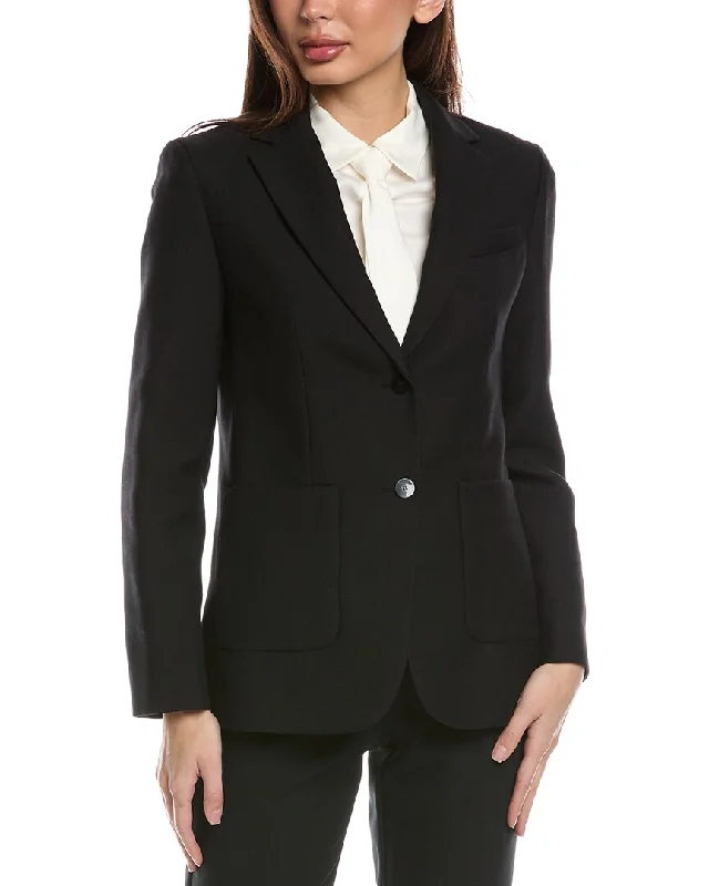 Theory Classic Wool-Blend Blazer Modern Work Blazer