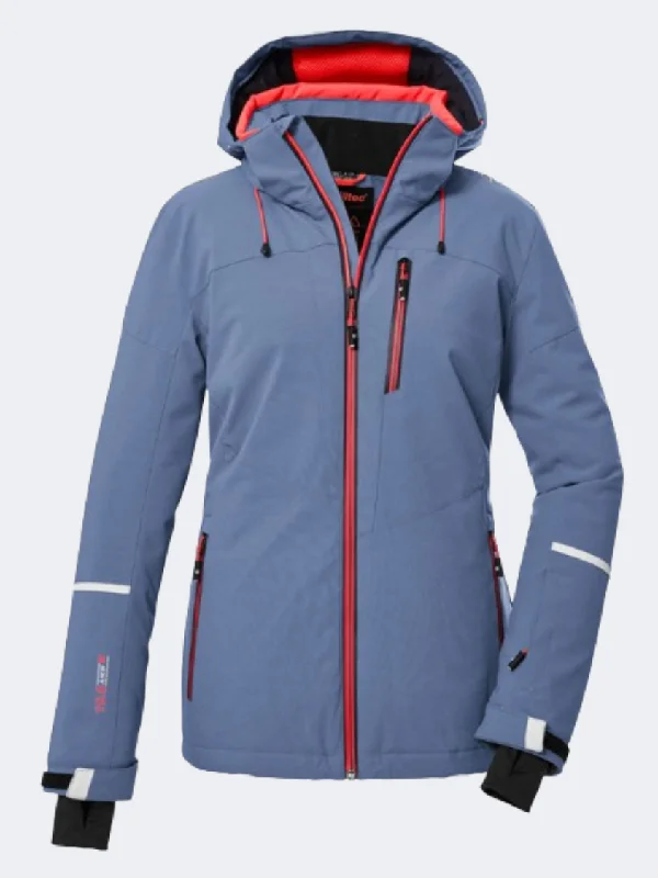 Killtec Ksw 81 Women Skiing Jacket Medium Blue Women's long jackets