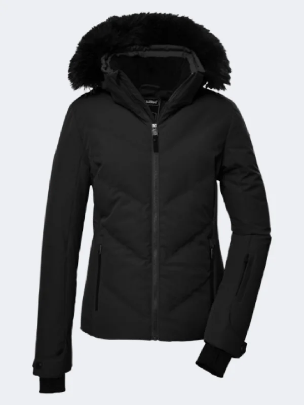 Killtec Ksw 58 Women Skiing Jacket Black Women's Columbia jackets