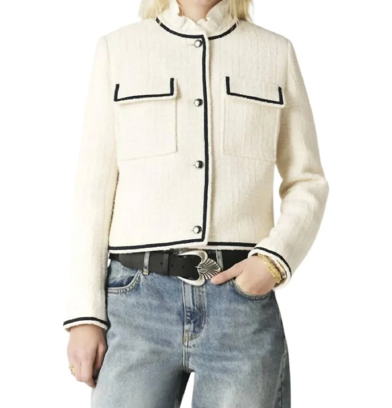 Raoul Jacket In Off-White Oversized Blazer Look