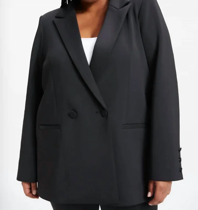 Good Scuba Boss Blazer 2.0 In Black Relaxed Fit Blazer