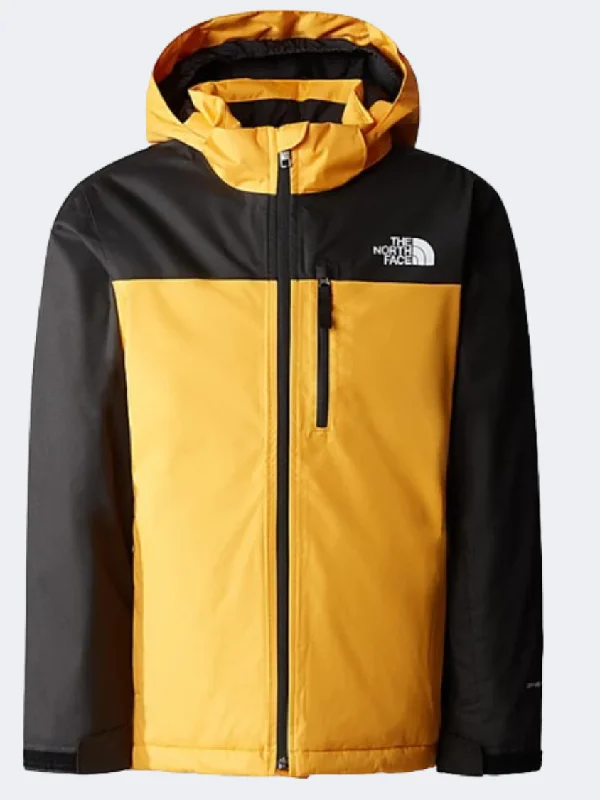 The North Face Snowquest Plus Insulated Kids Skiing Jacket Summit Gold/Black Women's summer jackets