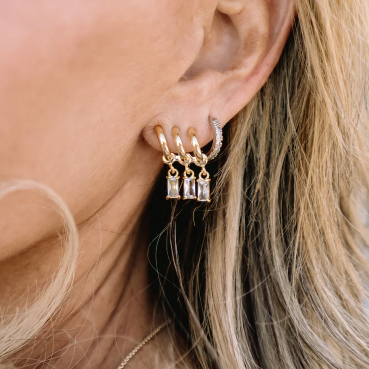 Thank Heaven Crawler Diamond Drop Earrings