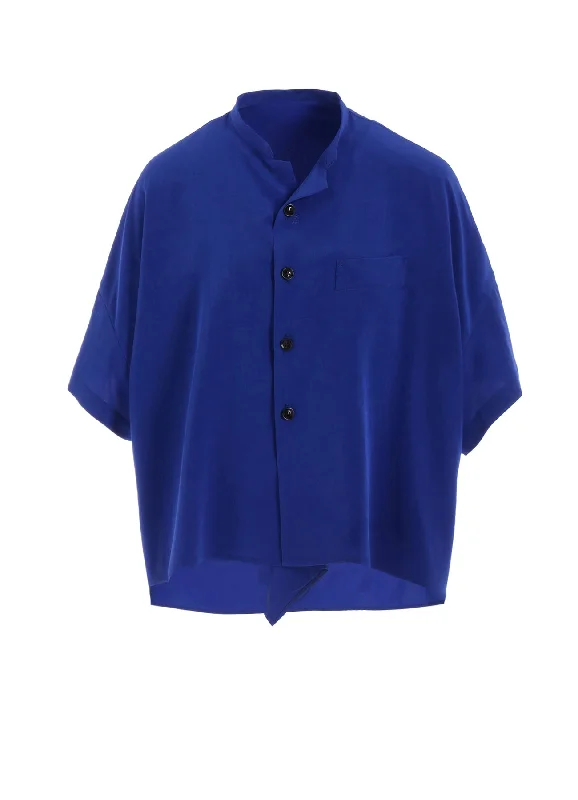 CREPE de CHINE HALF SLEEVE BOX SHIRT