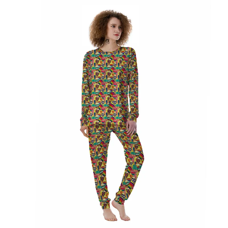 Air Balloon Colorful Print Pattern Women's Pajamas Target pajama sets