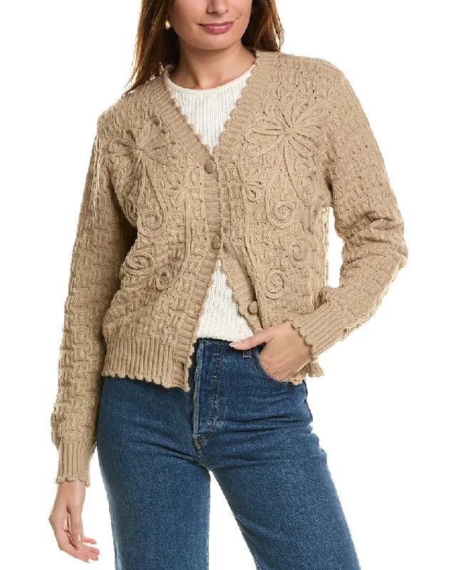 Anna Kay Deja Vu Cashmere-Blend Cardigan Mohair sweaters