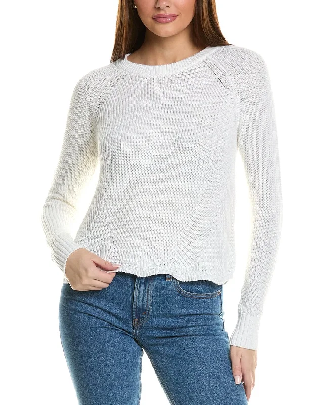 Autumn Cashmere Scalloped Sweater Warmest sweaters for extreme cold