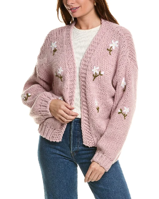 Anna Kay Rivers Cashmere-Blend Cardigan Best everyday sweaters