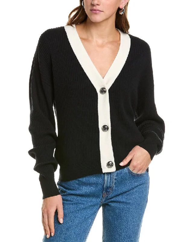 Ramy Brook Nina Wool-Blend Cardigan Silk-blend sweaters