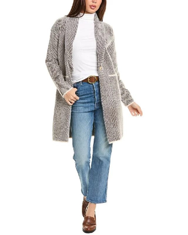 Stella + Lorenzo Fuzzy Eyelash Cardigan Men's sweaters