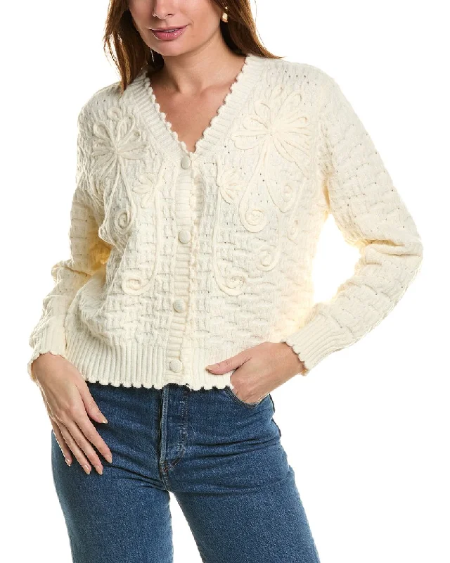 Anna Kay Deja Vu Cashmere-Blend Cardigan Date night sweaters