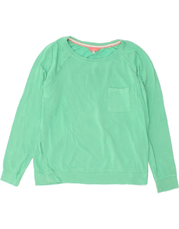 JOULES Womens Sweatshirt Jumper UK 12 Medium  Green Warmest sweaters for extreme cold