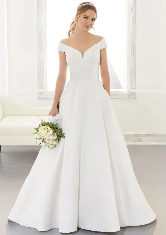 Blu by Morilee Ainsley Wedding Dress Empire Waist Gown