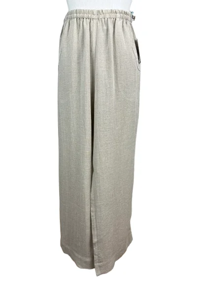 AAPT07 - Full Linen Pant with J Pockets Date night unclassified skirts