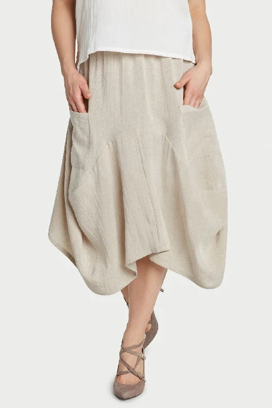 AASK12 - Bohemian Linen Skirt Everyday wear unclassified skirts