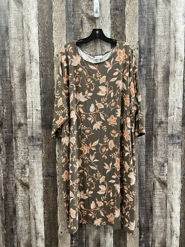 Brown Dress Casual Midi J. Jill, Size 4x Cheap midi dresses