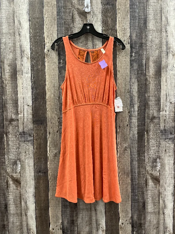 Orange Dress Casual Midi Free People, Size L Formal midi dresses