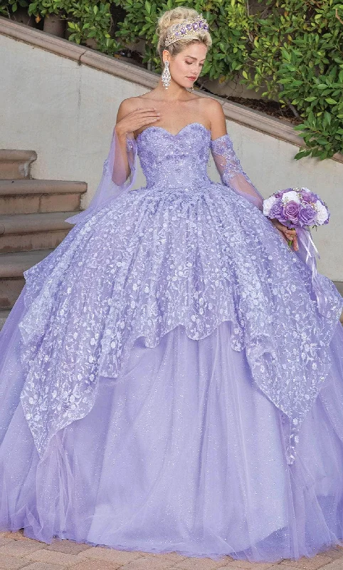 Dancing Queen 1773 - Bell Sleeve Quinceanera Ballgown Engagement party dresses