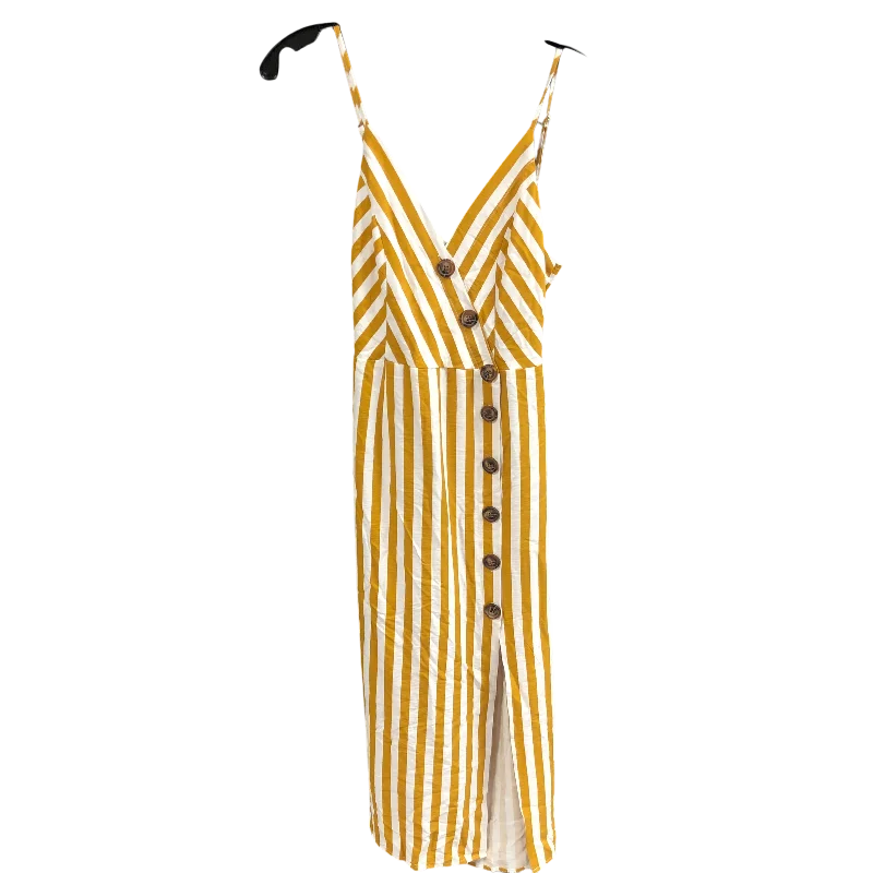 Dress Casual Maxi By A. PEACH In Striped Pattern, Size: M Elegant Long Skirt