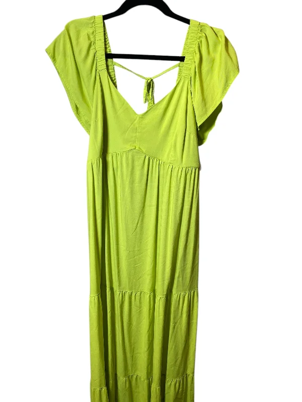 Dress Casual Maxi By Ingrid & Isabel In Green, Size: L V-neck Maxi Skirt