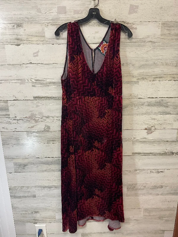 Dress Casual Maxi By Johnny Was In Maroon, Size: Xl Sexy Long Skirt