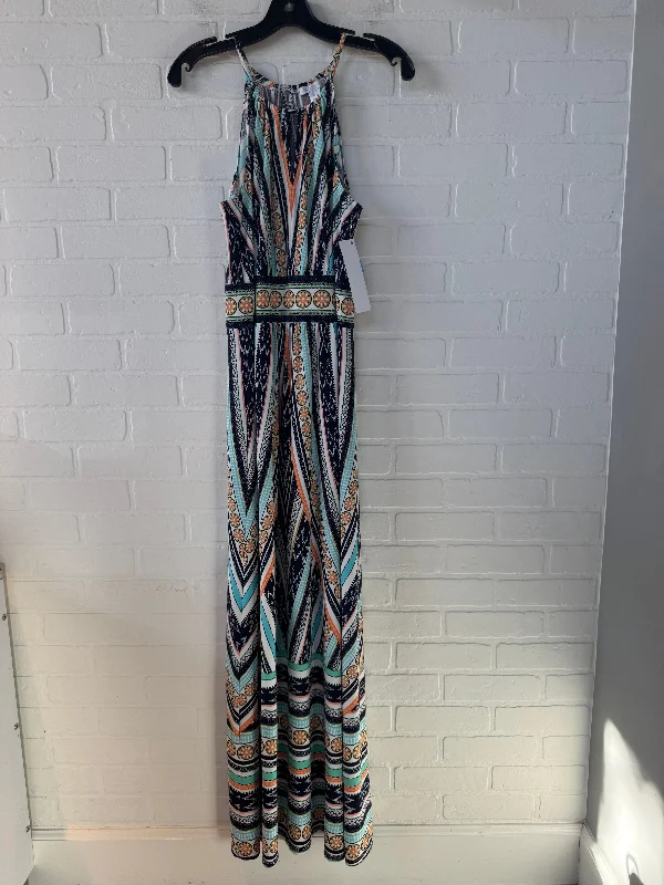 Dress Casual Maxi By London Times In Blue & White, Size: L Maxi Skirt Trendy