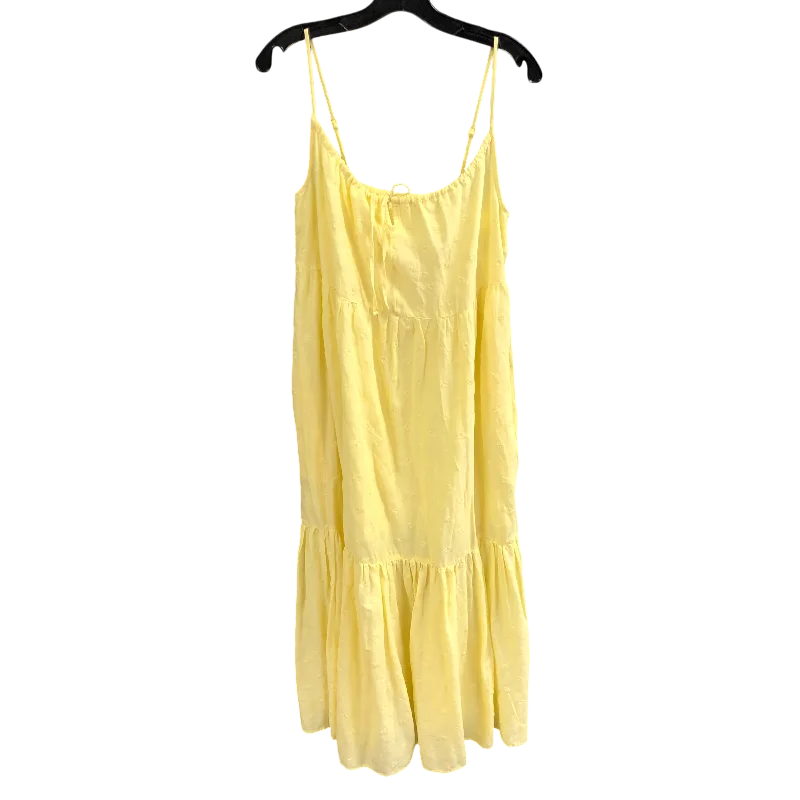 Dress Casual Maxi By Old Navy In Yellow, Size: M Soft Ruffled Maxi