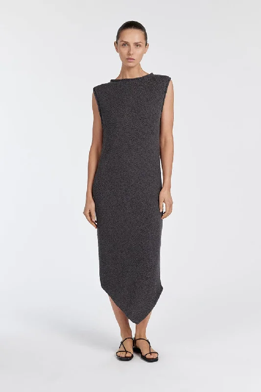 ALTHEA TURKISH COFFEE MIDI DRESS Midi Skirt Set