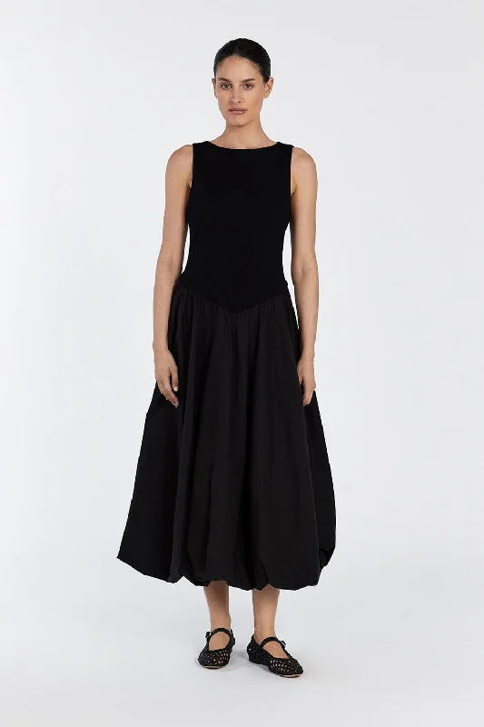 JAMES BLACK BUBBLE MIDI DRESS Midi Skirt Chic