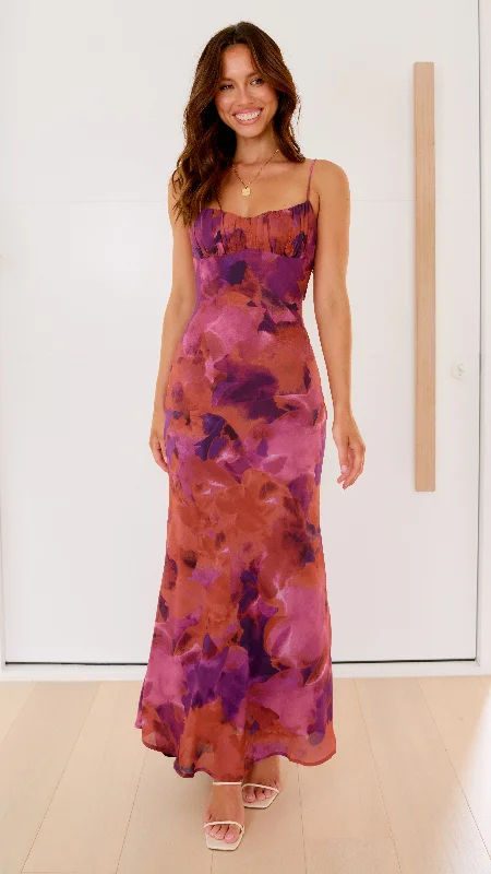 Margie Midi Dress - Dark Rose Cozy Midi Dress